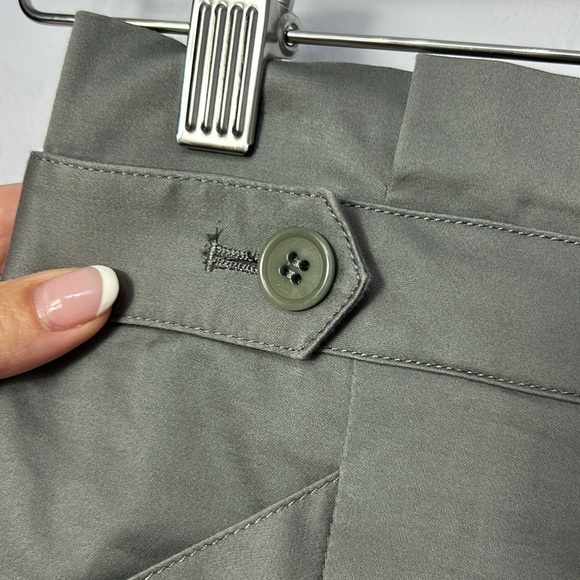 BCBG Gray Pencil Skirt with Ruffle Waist and Pockets - Picture 2 of 12